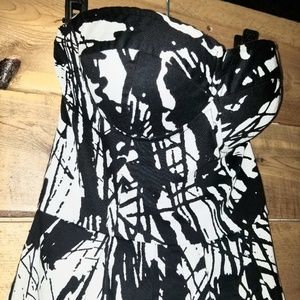 Strapless mini dress